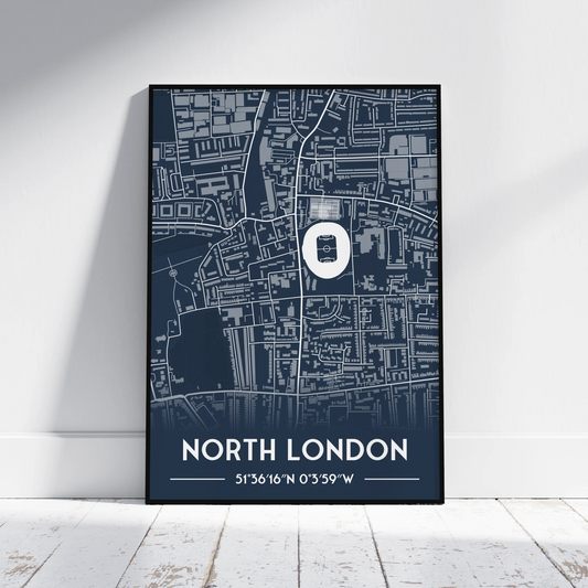 Tottenham - Stadium Map Poster - Fans Favourites