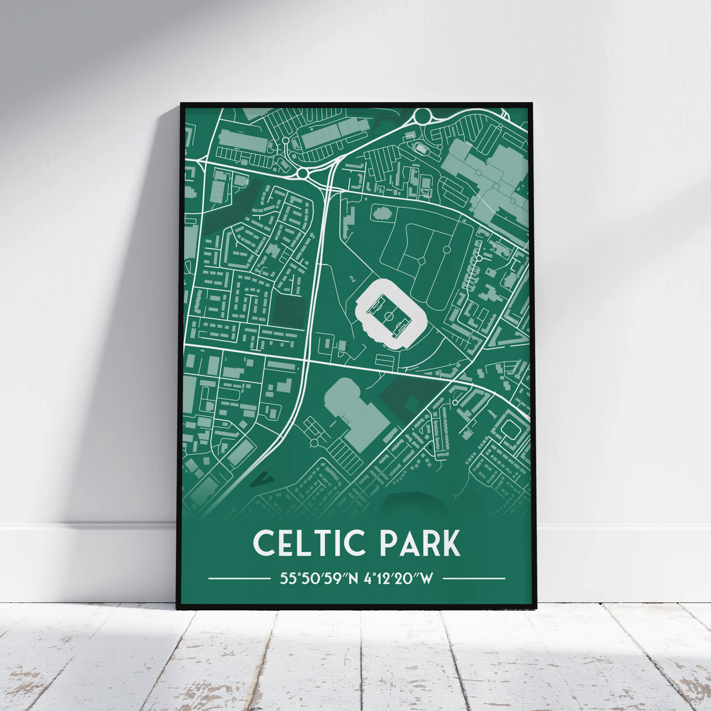 Celtic Park - Stadium Map Poster - Fans Favourites