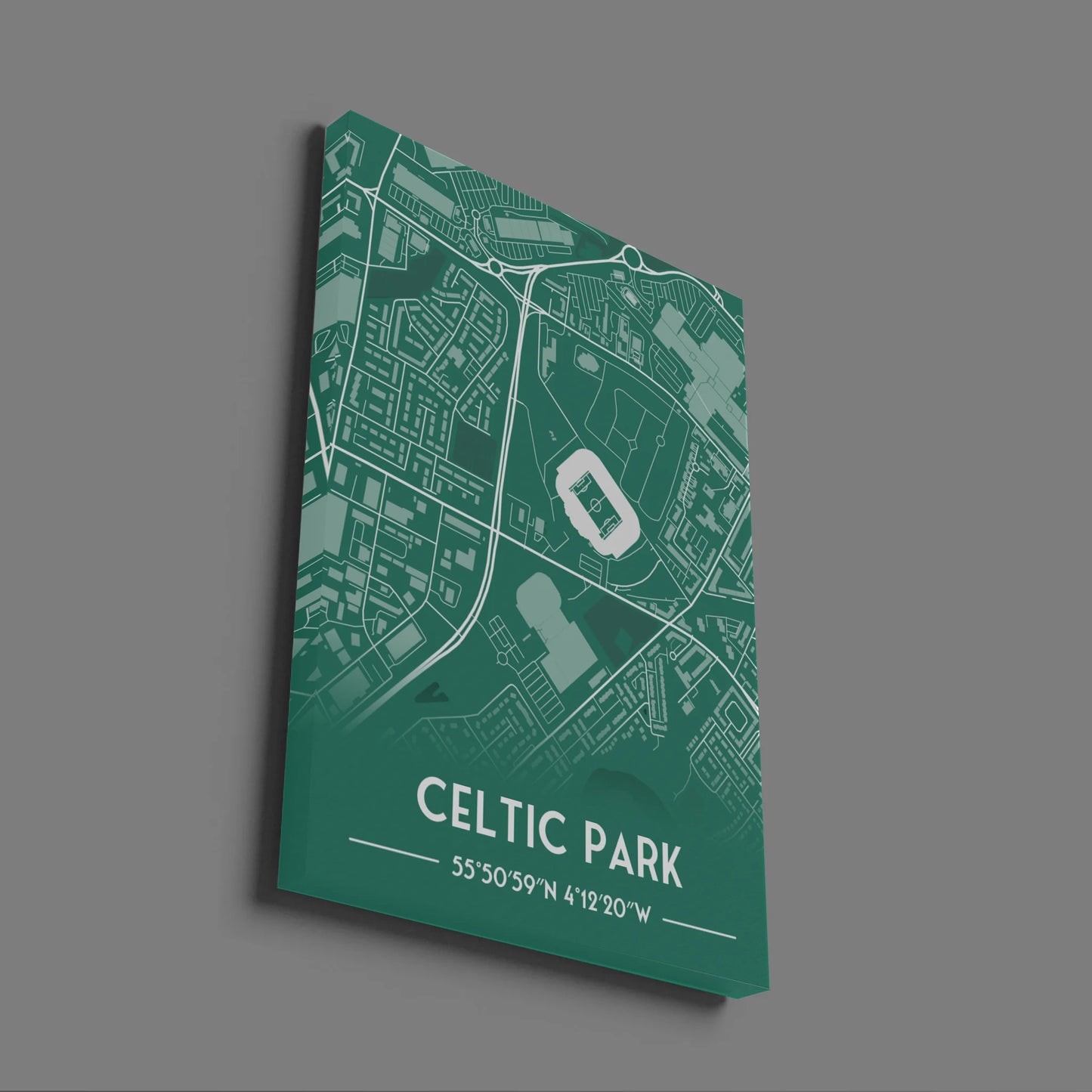 Celtic Park - Stadium Map Poster - Fans Favourites