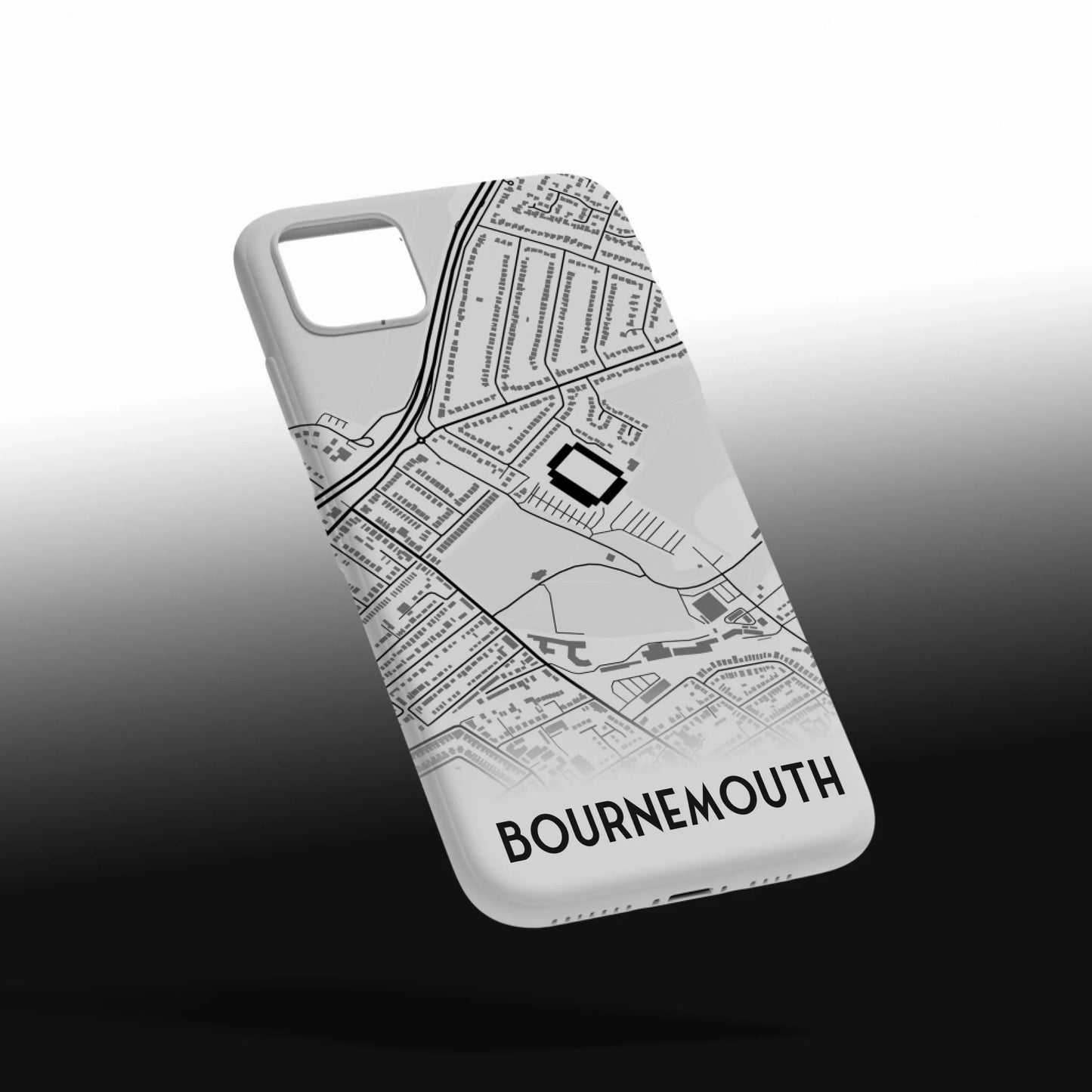 Bournemouth Stadium Map - Phone Case Poster - Fans Favourites