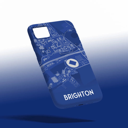 Brighton Stadium Map - Phone Case Poster - Fans Favourites