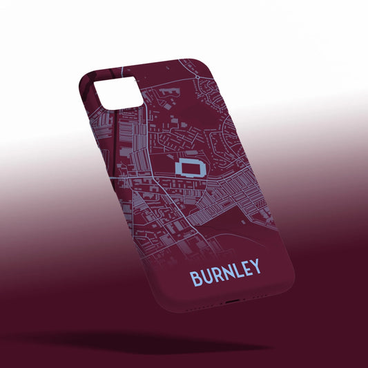 Burnley Stadium Map - Phone Case Poster - Fans Favourites
