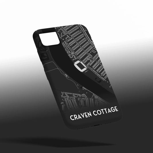 Fulham Stadium Map - Phone Case Poster - Fans Favourites