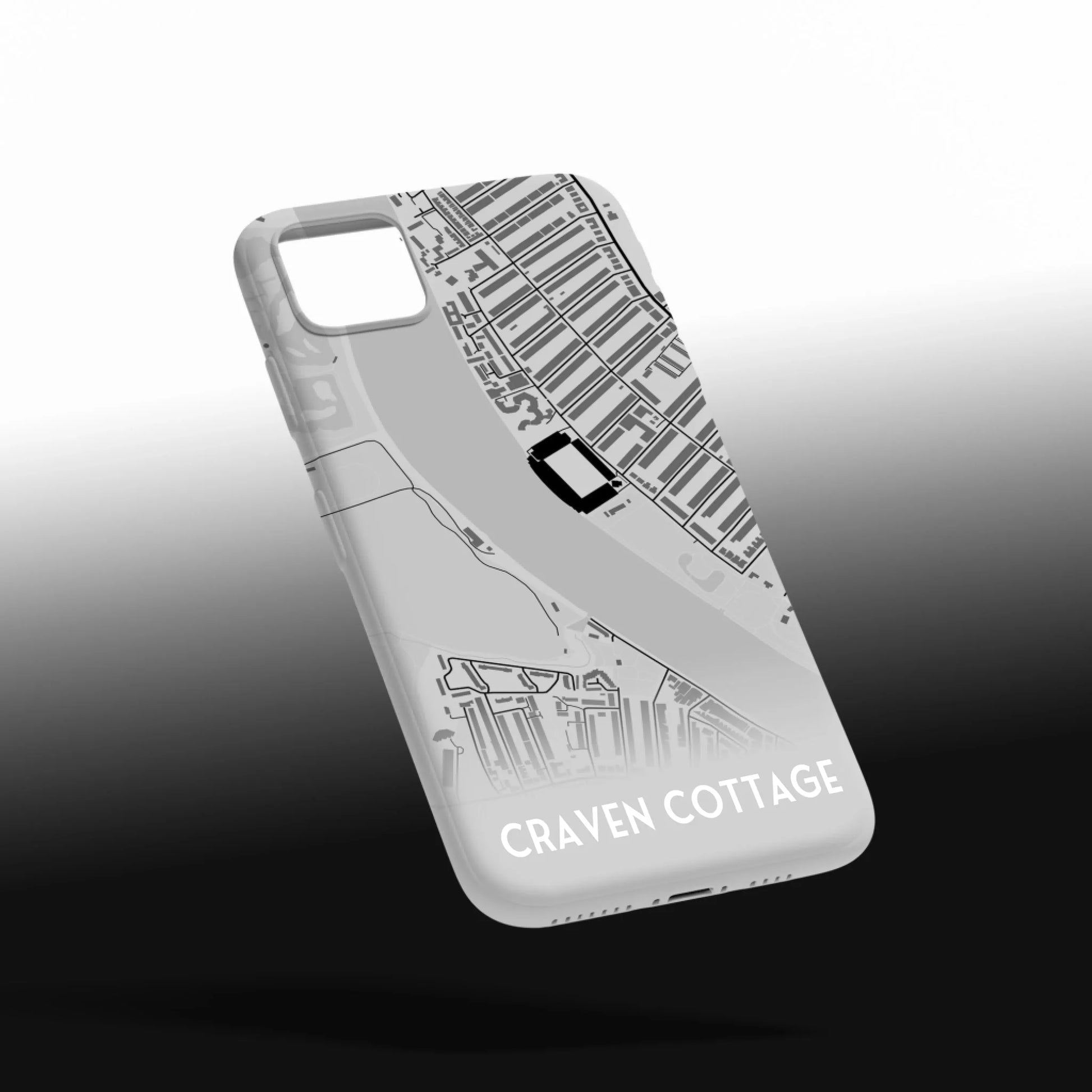 Fulham Stadium Map - Phone Case Poster - Fans Favourites