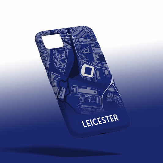 Leicester Stadium Map - Phone Case Poster - Fans Favourites