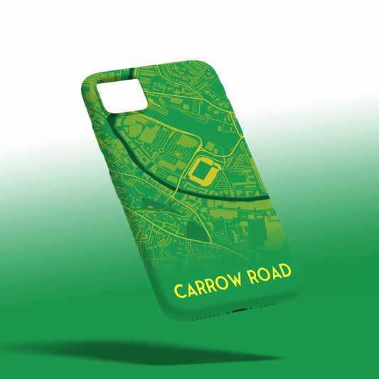 Norwich Stadium Map - Phone Case Poster - Fans Favourites