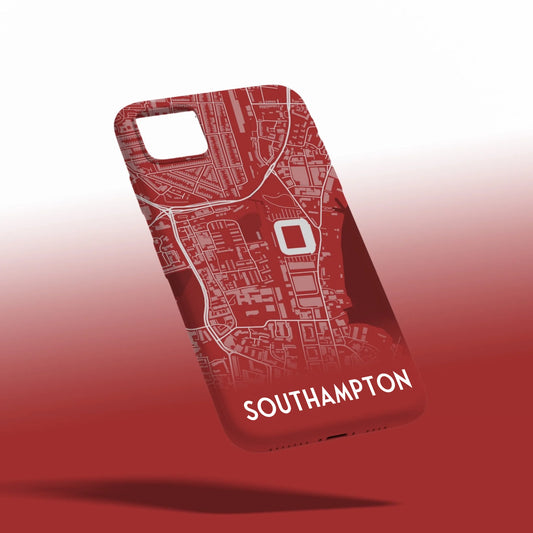 Southampton Stadium Map - Phone Case Poster - Fans Favourites