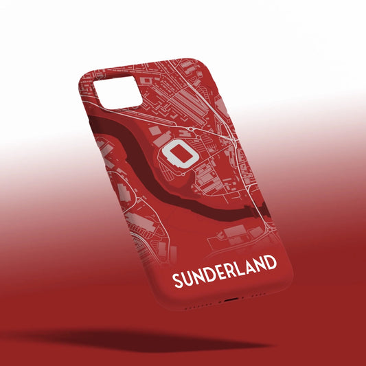 Sunderland Stadium Map - Phone Case Poster - Fans Favourites