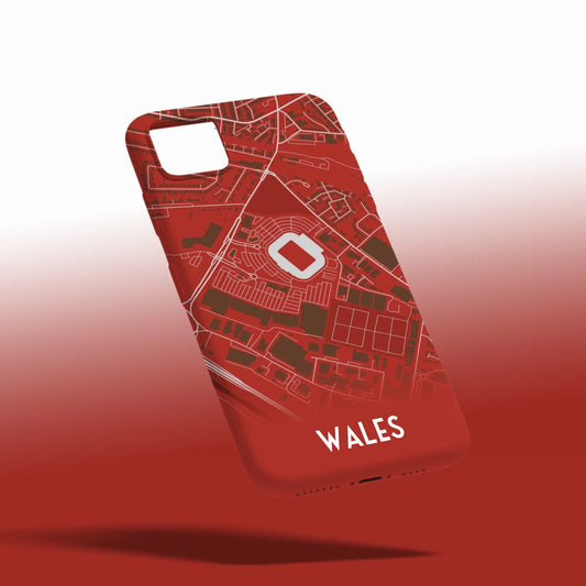 Wales Stadium Map - Phone Case Poster - Fans Favourites