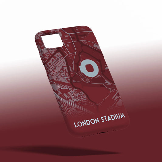 West Ham Stadium Map - Phone Case Poster - Fans Favourites