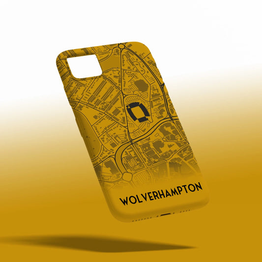 Wolves Stadium Map - Phone Case Poster - Fans Favourites