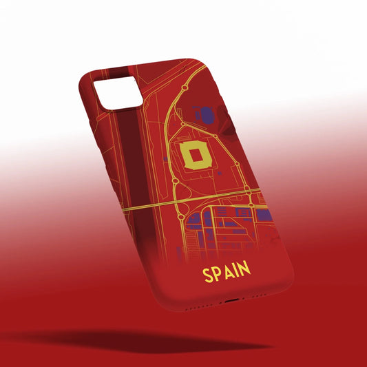 Spain Stadium Map - Phone Case Poster - Fans Favourites