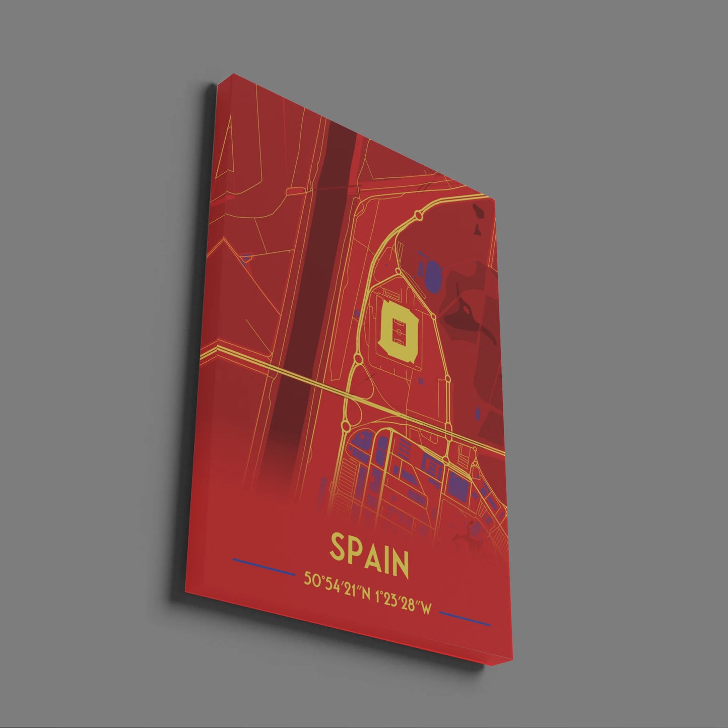 Spain - Stadium Map Poster - Fans Favourites