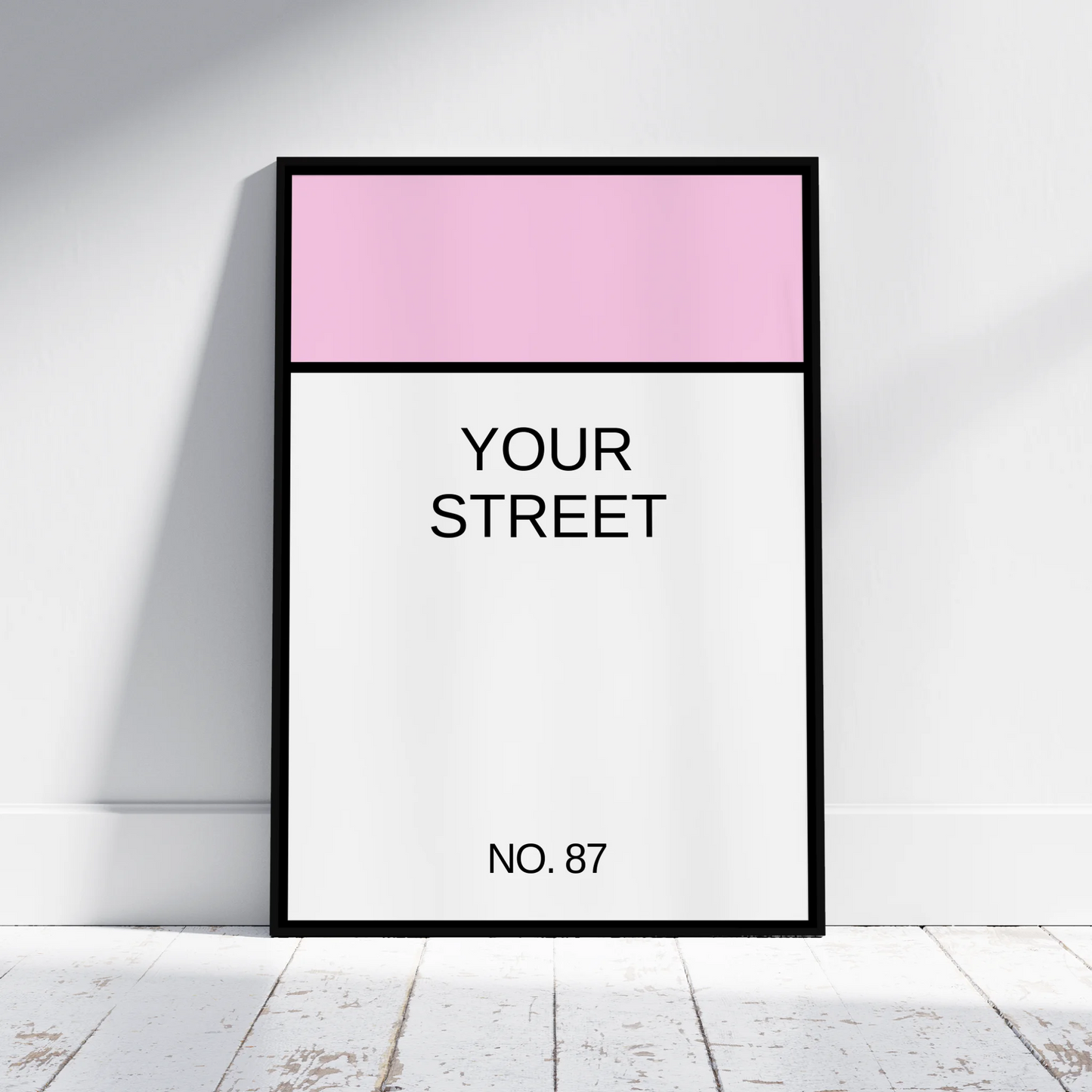 Street Name - Personalised Gift Poster - Fans Favourites