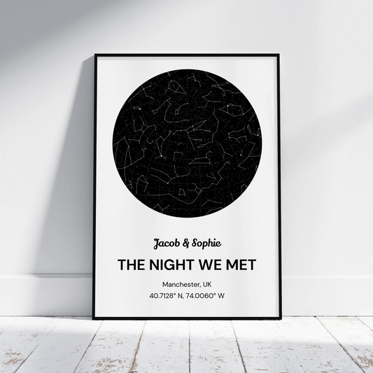 Couples Star Map - Personalised Gift