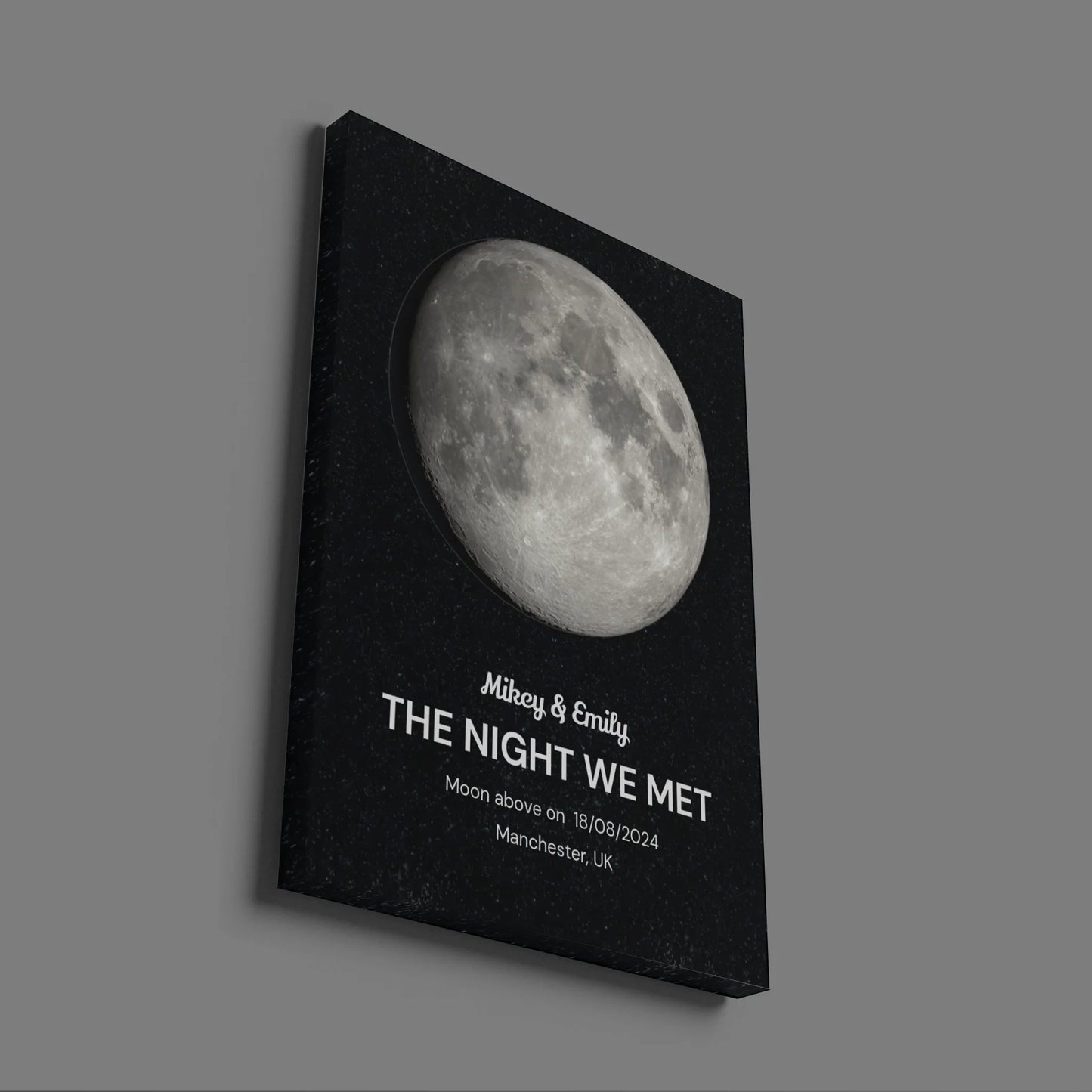 The Moon When We Met - Personalised Gift