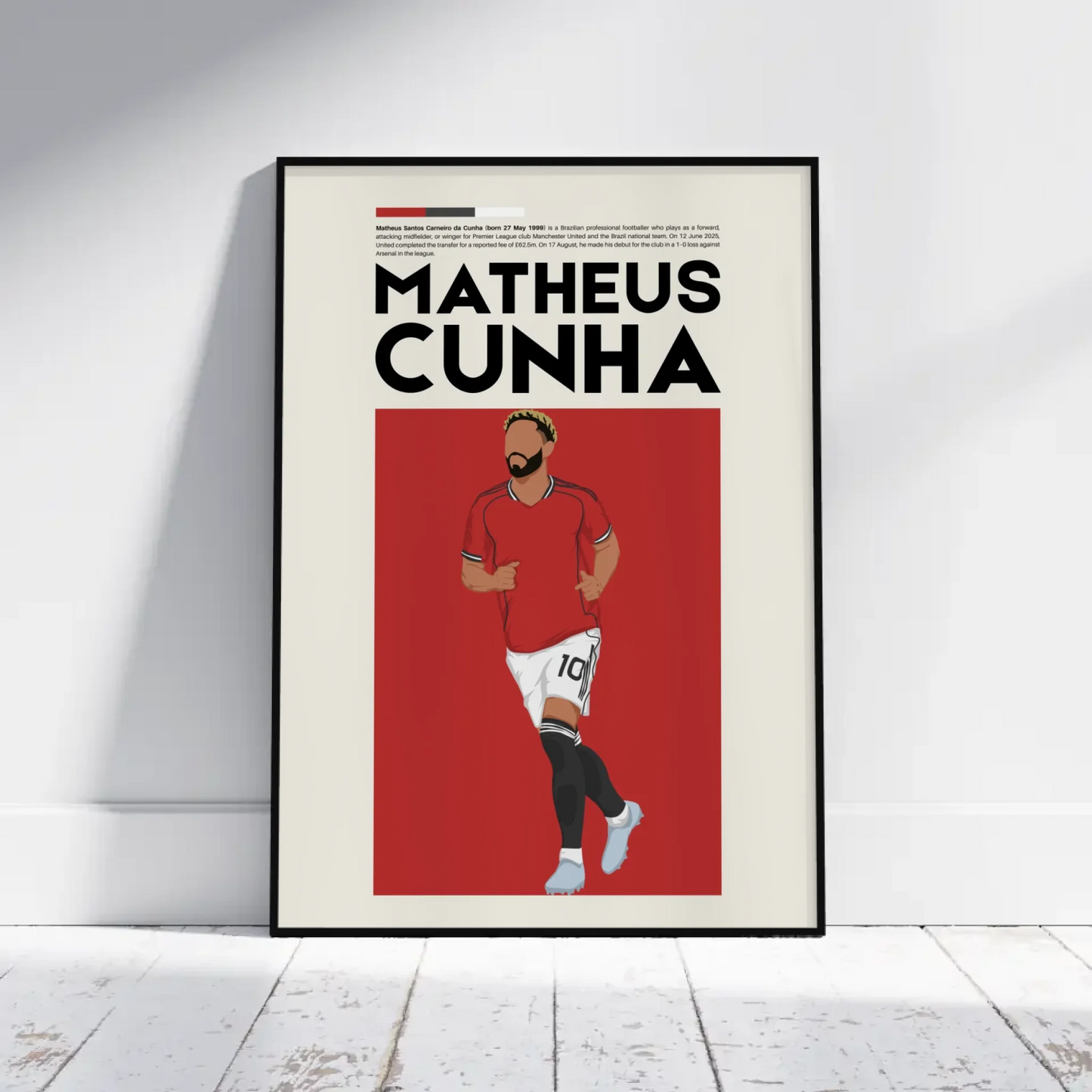 Matheus Cunha Man Utd - Minimalist