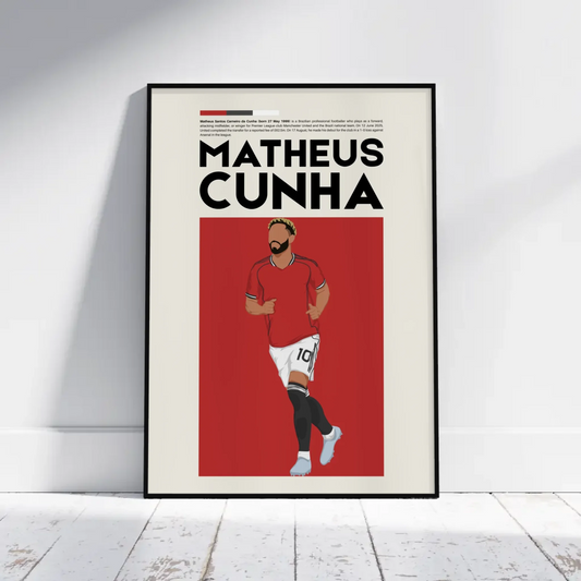 Matheus Cunha Man Utd - Minimalist