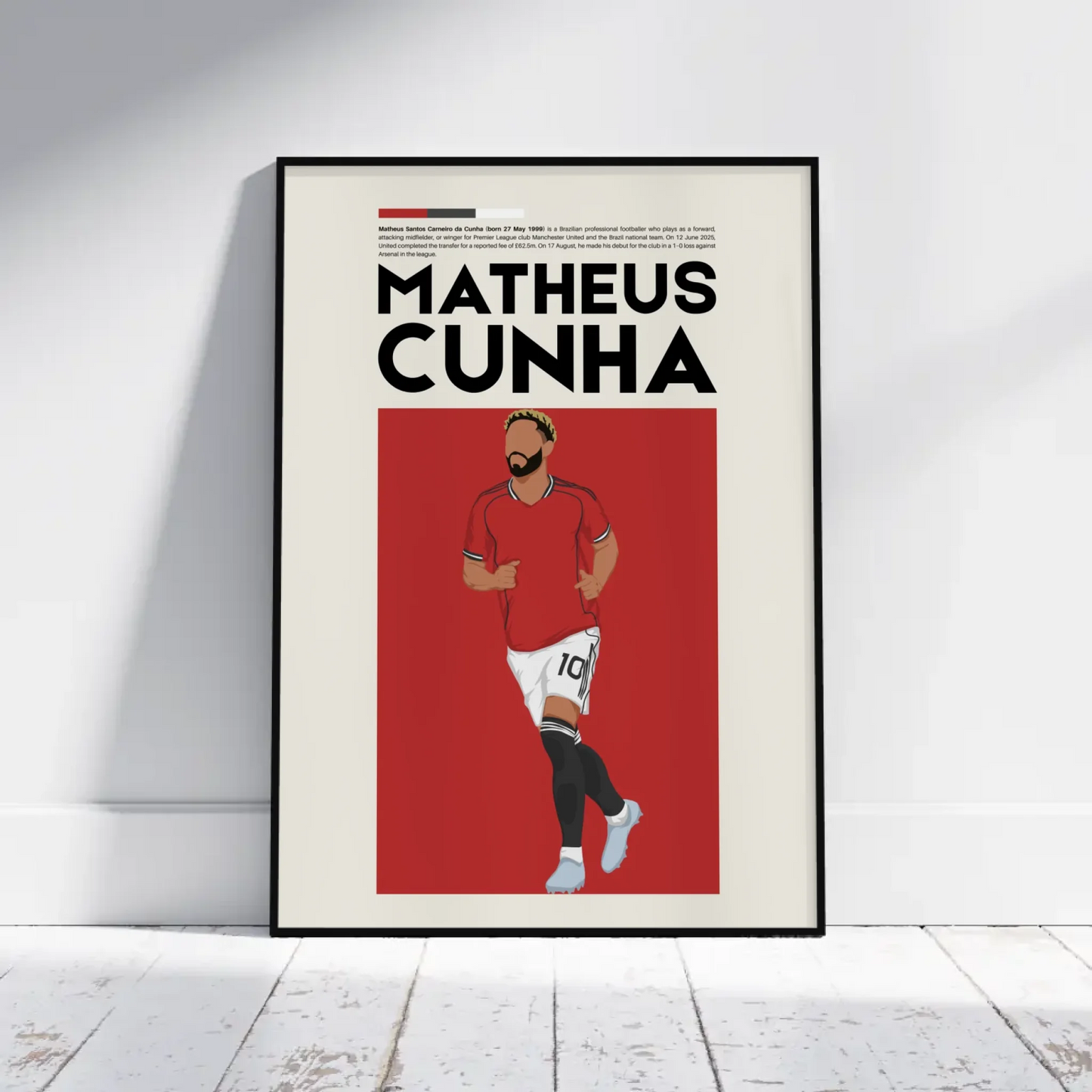 Matheus Cunha Man Utd - Minimalist