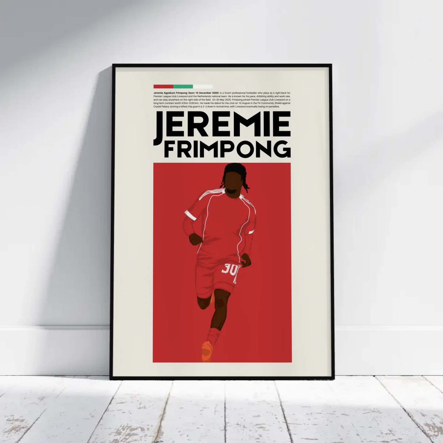 Jeremie Frimpong Liverpool - Minimalist