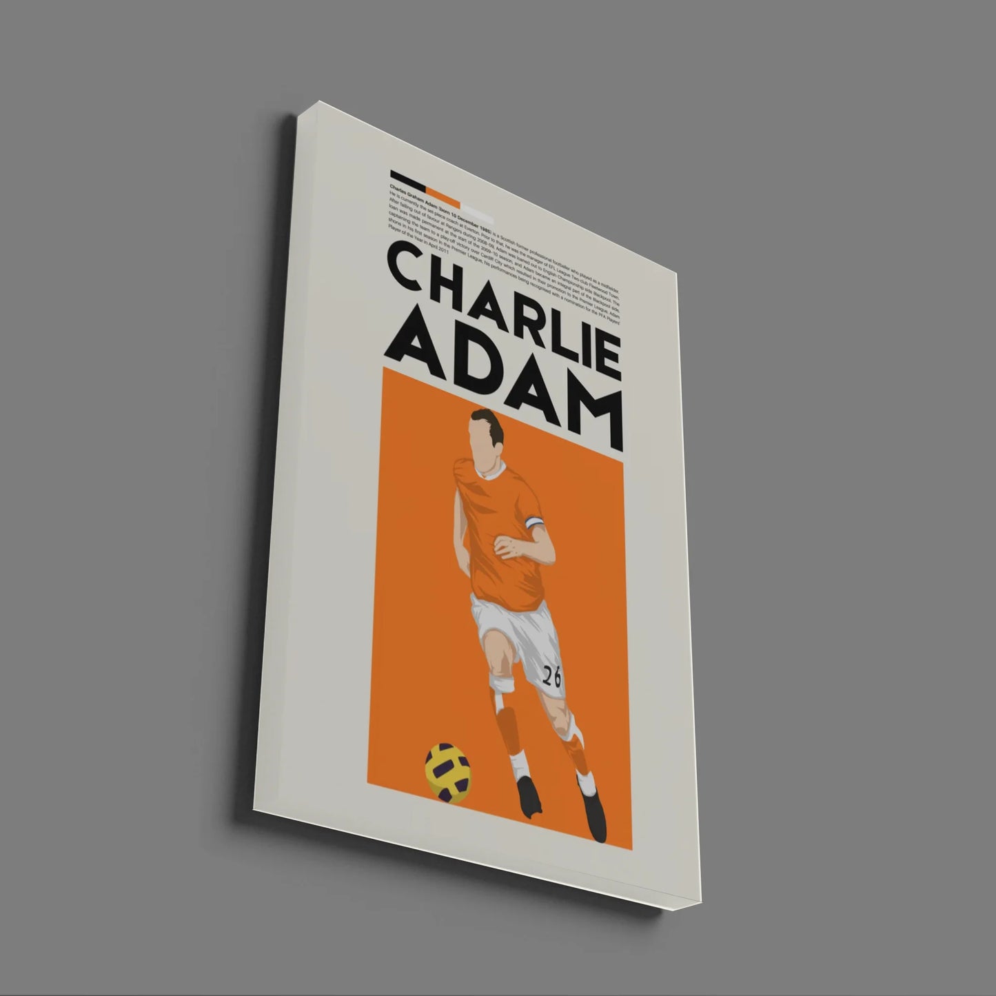 Charlie Adam Blackpool - Minimalist